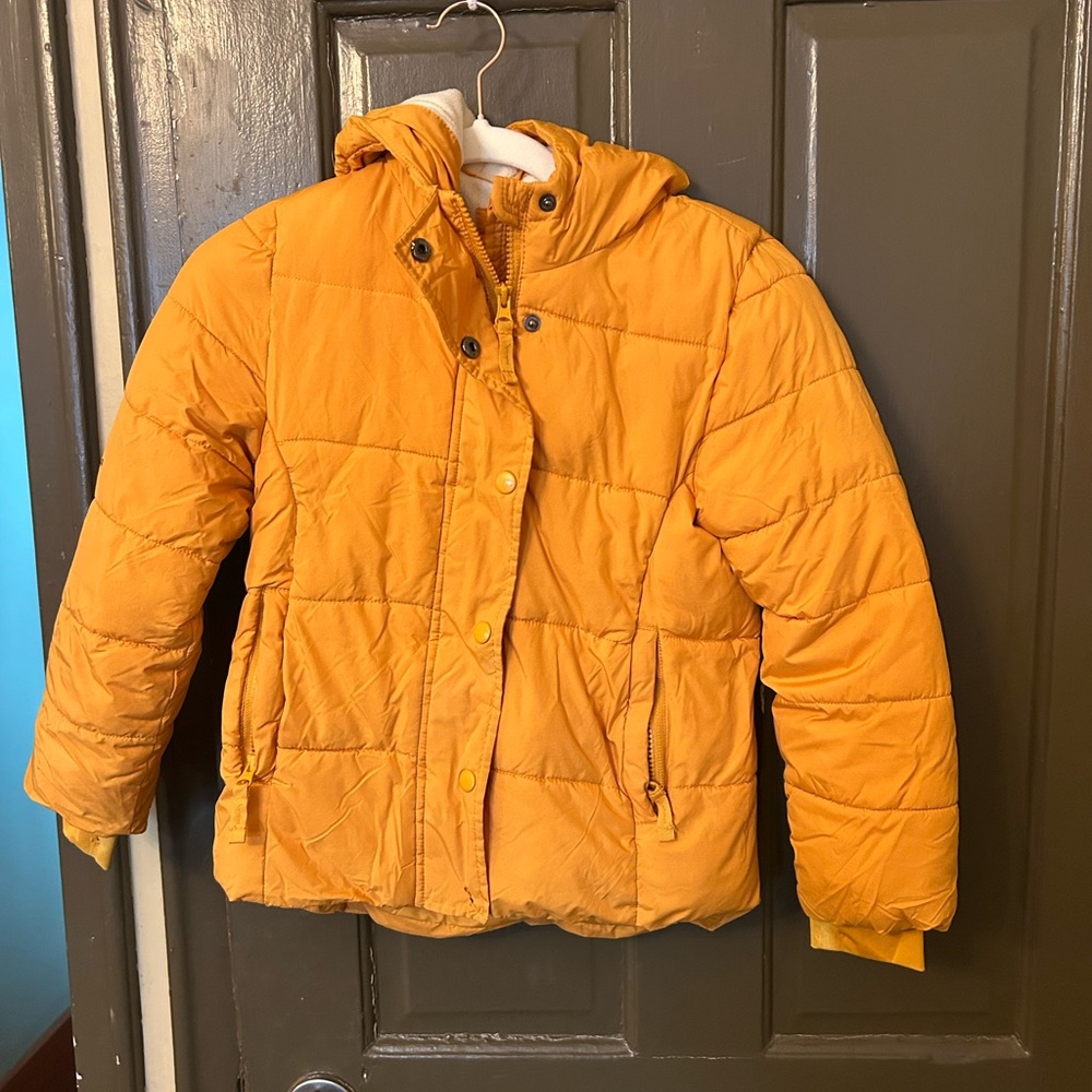 Amazon Essentials Kids Bright Orange Puffer Jacket